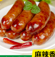Gegrillte taiwanesische Wurst, scharf mit Mais